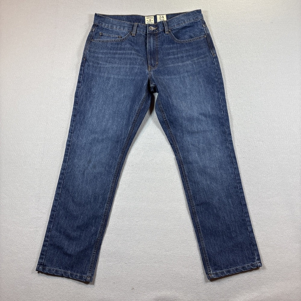 Redhead Brand Dark Blue Jeans Size 34‎ x 32 Relaxed Stretch